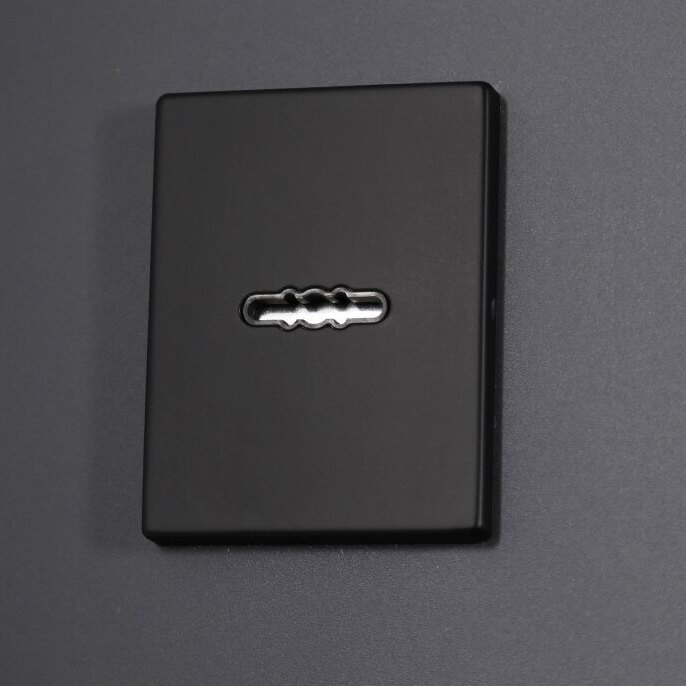 накладка на верхний сувальдный замок Галеон 817 в черном цвете накладка на сувальдный замок